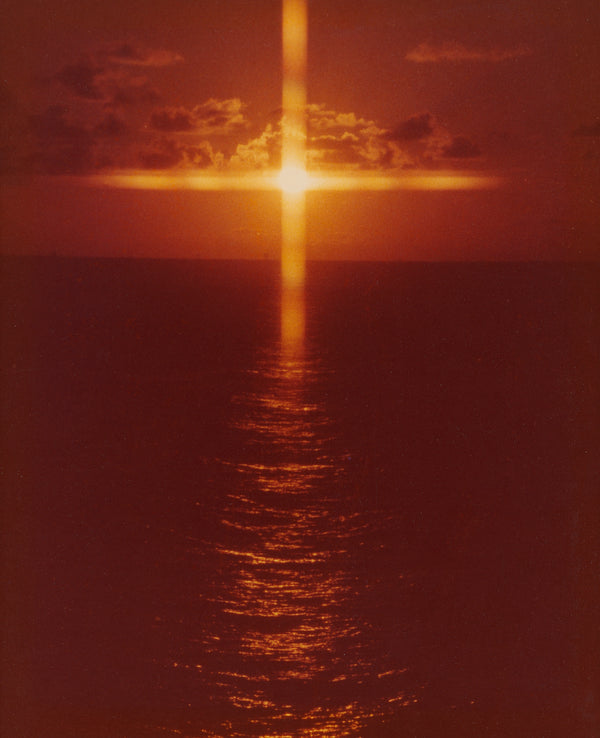 Cross in the Sunset: 4x6